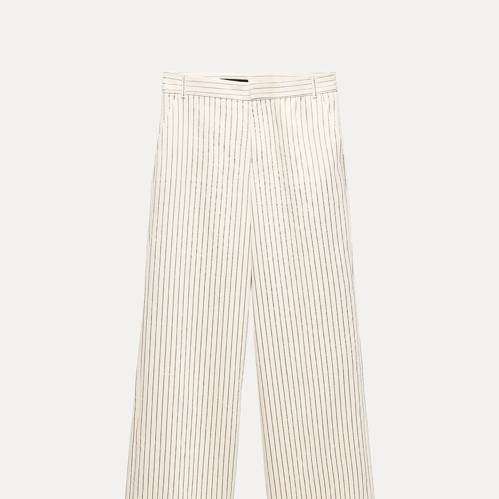 Zara full length striped pant size small